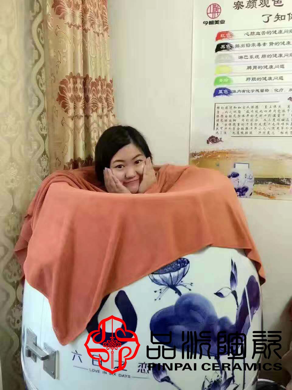 家用桑拿房洗浴湿蒸缸瓷制喷气汗蒸美容院负离子桑拿汗蒸设备