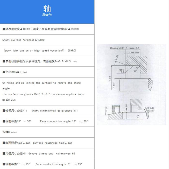 PTFE油封B型
