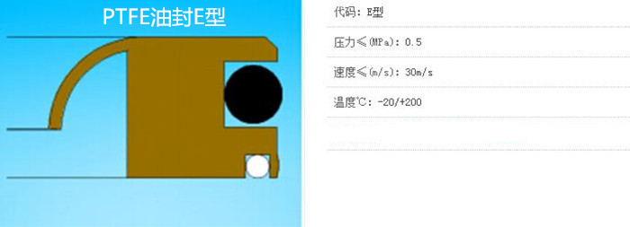 PTFE油封E型