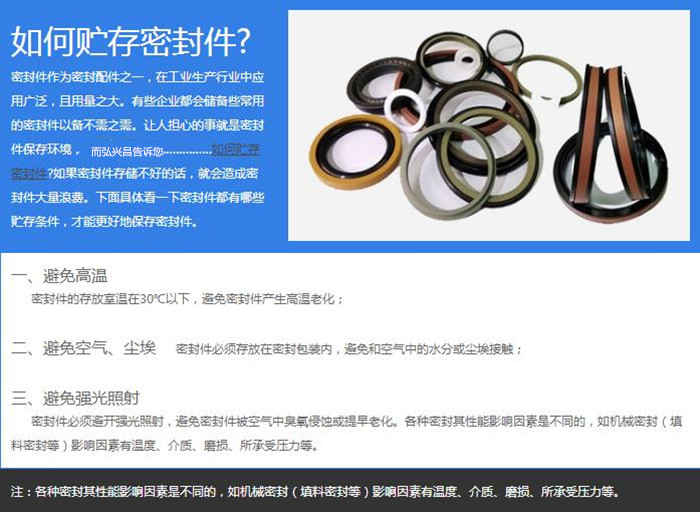 PTFE油封E型