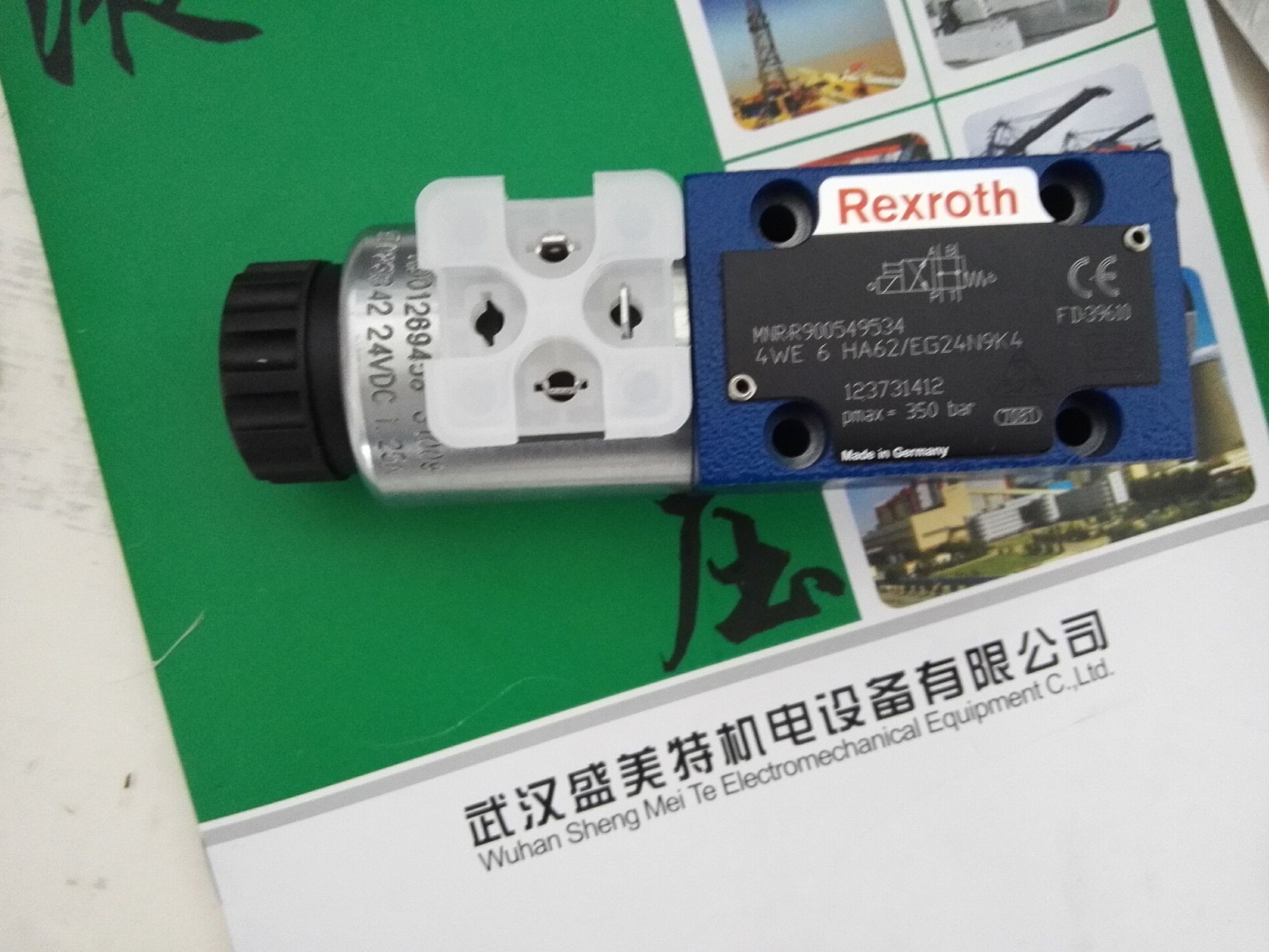 力士乐电磁换向阀4WE6J62/EG24N9K4/B10现货