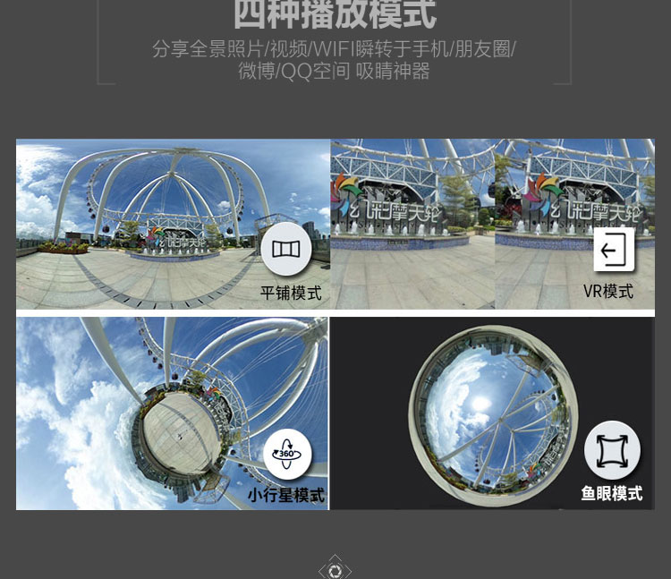 艾卓悦360度VR全景直播720度全景VR看房拍照相机全景装修展示